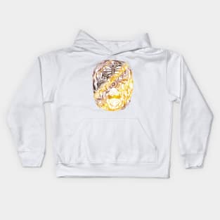 White Gold Metamorphosis Wave of Thoughts Kids Hoodie